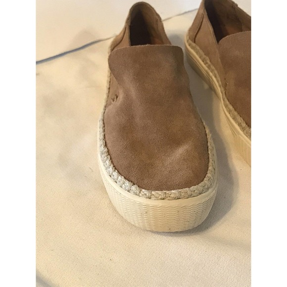 Toms Tan Suede Slip-On Loafers - Picture 7 of 11